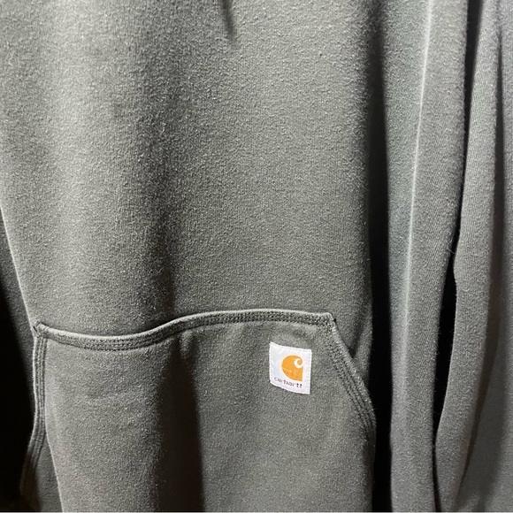 Carhartt Charcoal Grey Rain Defender Sweatshirt Hoodie 2XL - Picture 5 of 8